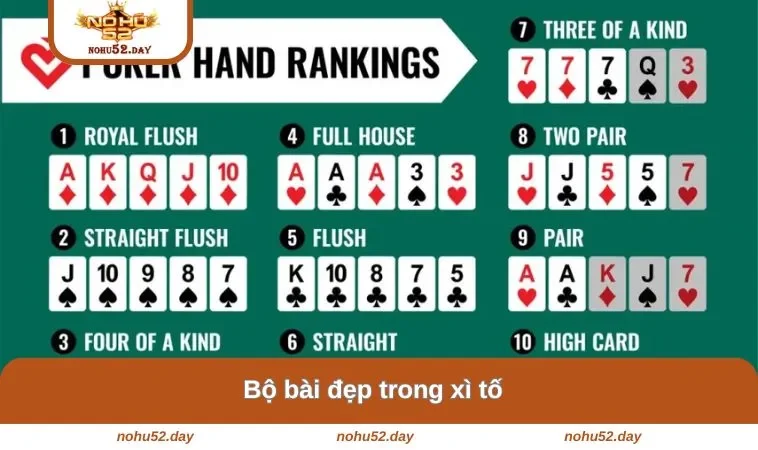 bo bai dep trong xi to Bộ bài đẹp trong xì tố