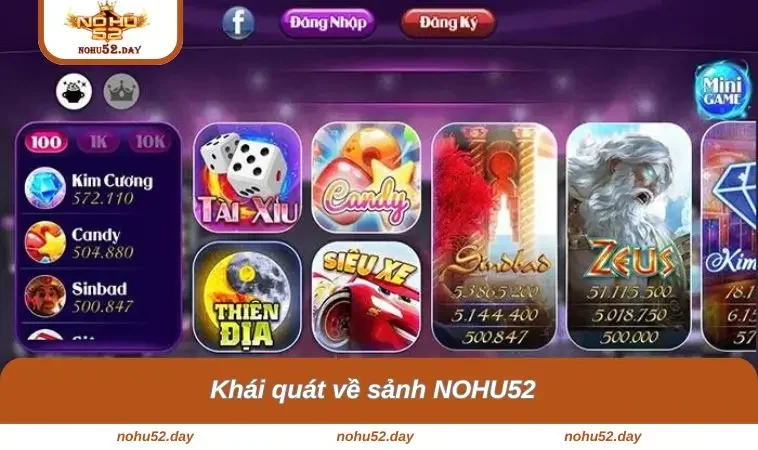 khai quat sanh nohu52 Khái quát về sảnh game